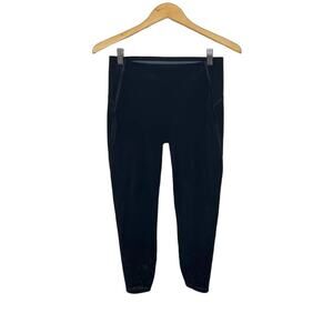 SPANX Women's M Shapewear Workout Legging Black Perforated Leg Seamless Waist